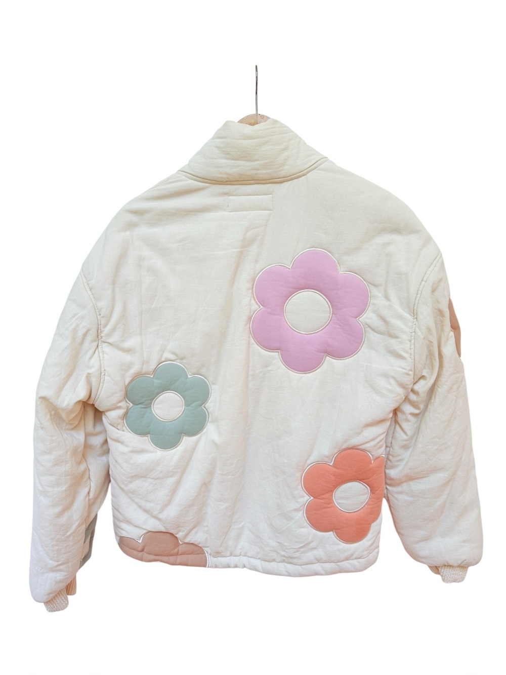 Free People Blank NYC Quilted Floral Bath Jacket Sz XS - Picture 7 of 10